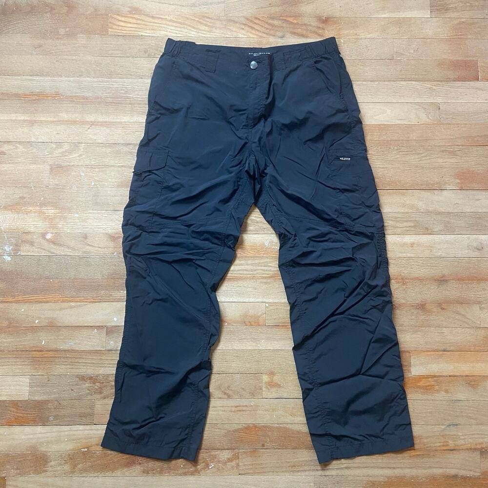 Columbia Omni-Shade Men's Black Hiking Cargo Pants Outdoor Trekking Size 38 x 32